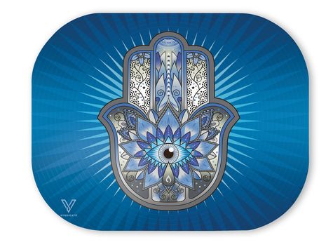 V Syndicate-Mag-Slaps-Small-Hamsa Blue
