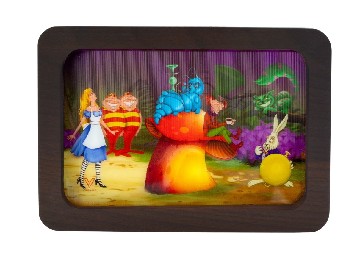 V Syndicate-3D High Def Wood Tray Small Alice Mushroom
