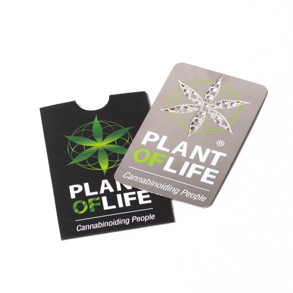 Plant of Life - Grinder Card - Silver