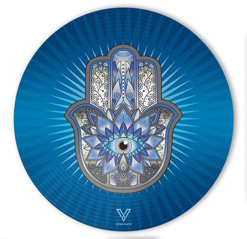 V Syndicate Slikks-Small Round-Hamsa Blue