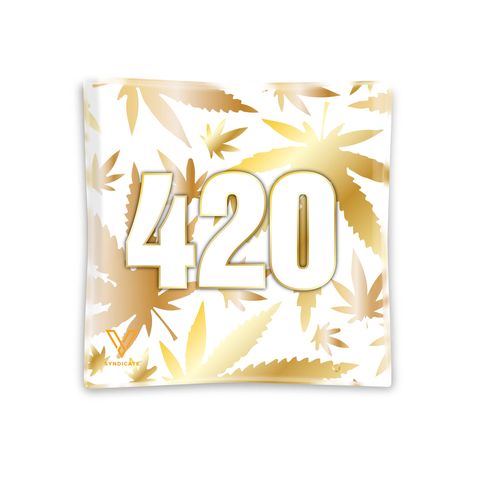 V Syndicate-Glass Ashtray-420 Gold