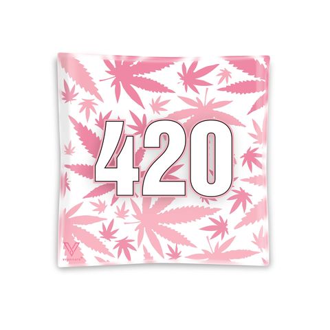 V Syndicate-Glass Ashtray-420 Pink