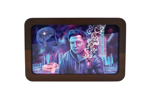 V Syndicate-3D High Def Wood Tray Medium Space Xhale