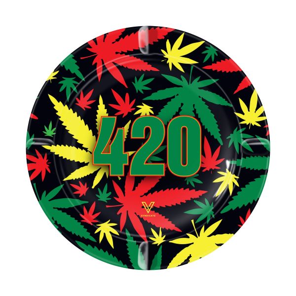 V Syndicate Metal Ashtray - 420 Rasta