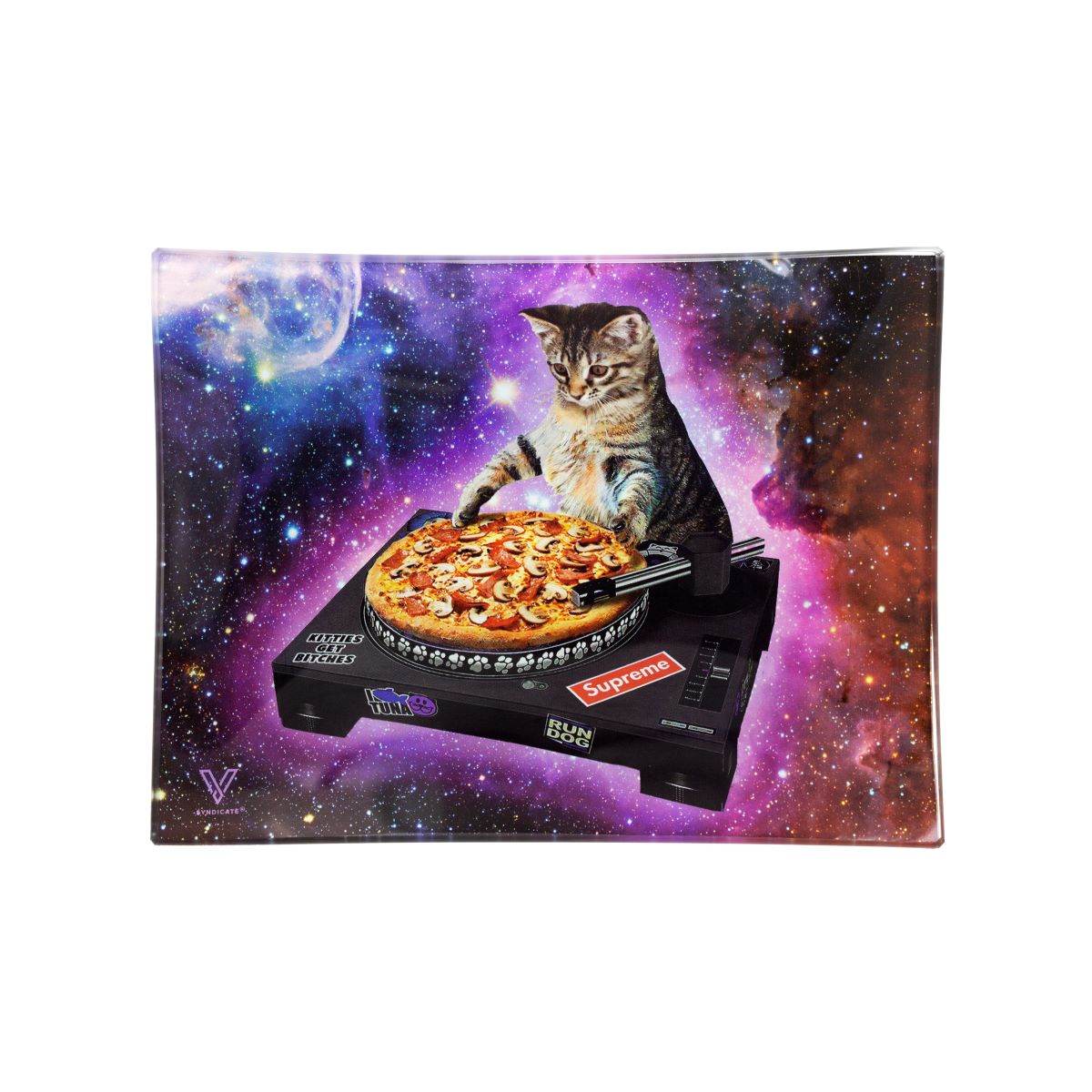 V-syndicate GLASS ROLLING TRAY SMALL PUSSY VINYL