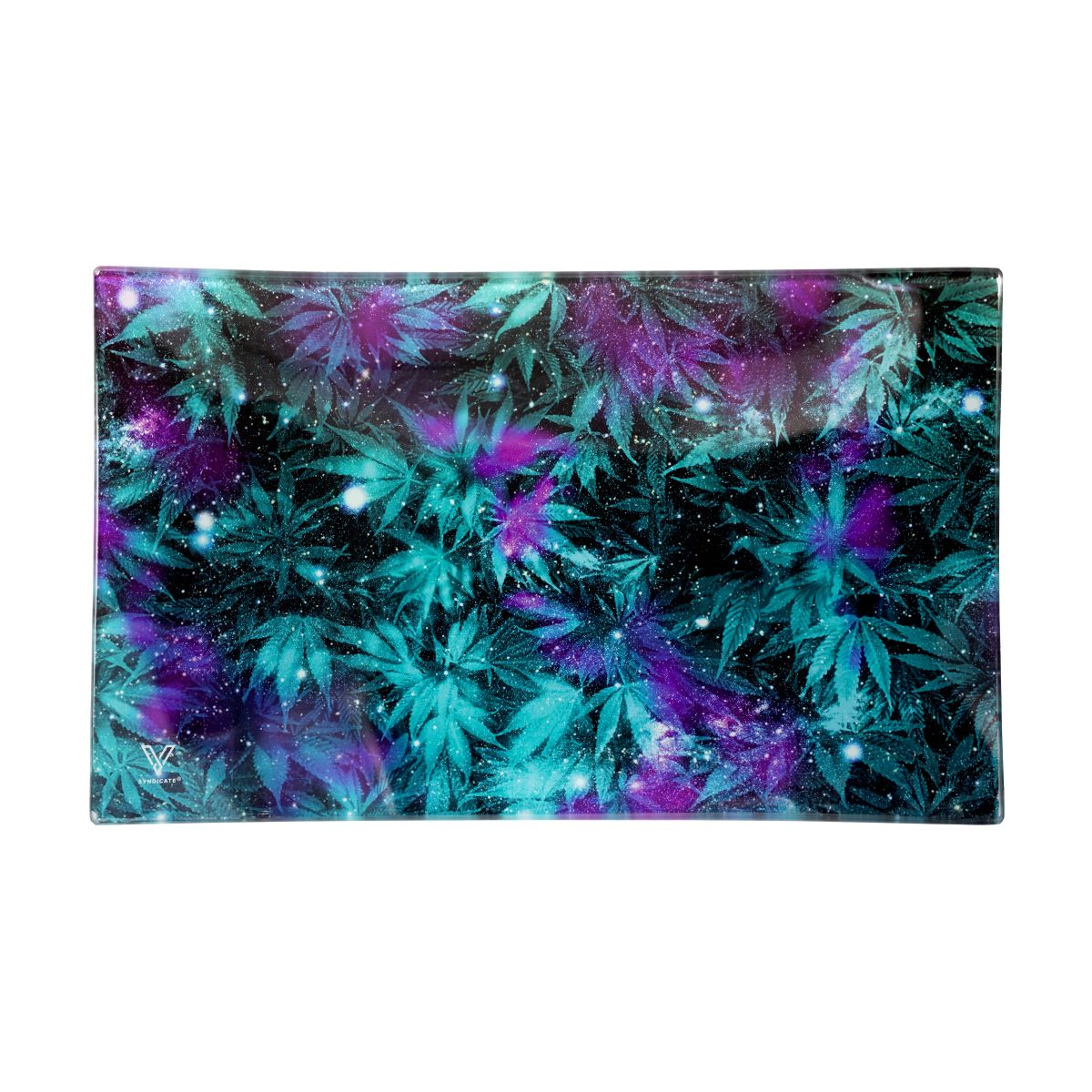 V-syndicate GLASS ROLLING TRAY Large-cosmic CHRONIC