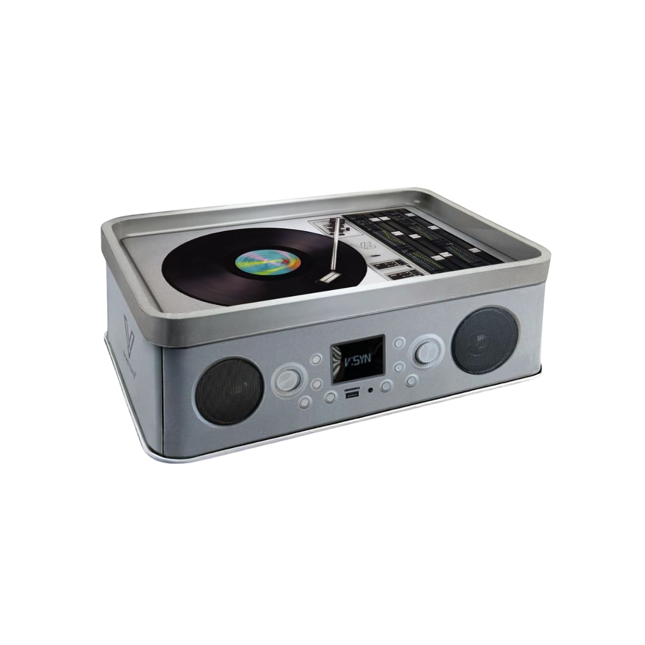 Syndicase Plus Tin Box - Record Player